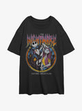 The Nightmare Before Christmas Jack Sally Nightmare Metal Girls Oversized T-Shirt T-Shirt | High-Quality Print | High Demand Item