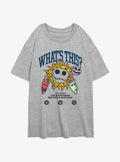 The Nightmare Before Christmas What Is This Girls Oversized T-Shirt T-Shirt | Viral Style | Great Gift Idea