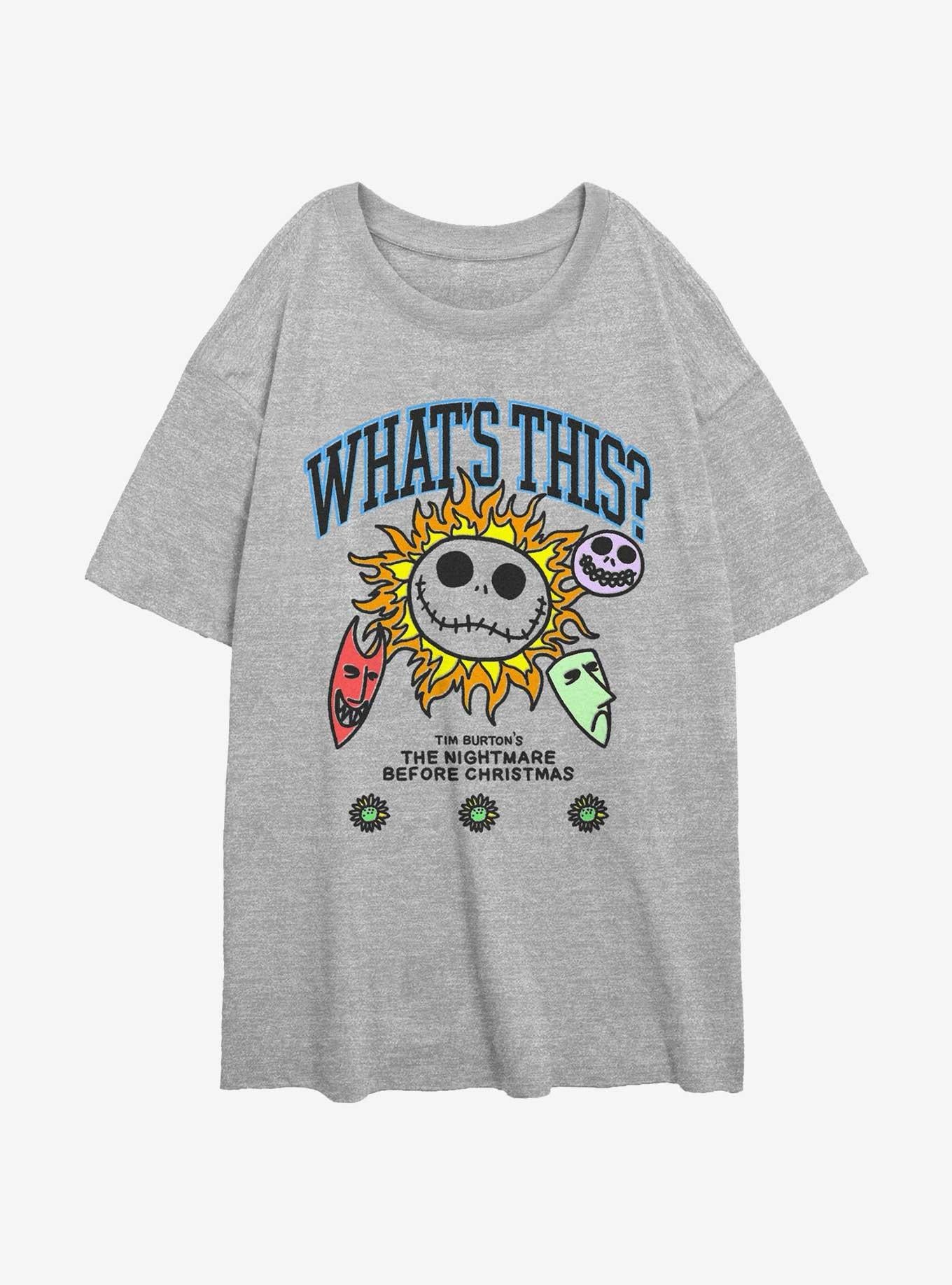 The Nightmare Before Christmas What Is This Girls Oversized T-Shirt T-Shirt | Viral Style | Great Gift Idea