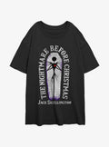 The Nightmare Before Christmas Jack Nightmare Coffin Girls Oversized T-Shirt