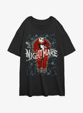 The Nightmare Before Christmas Jack Bone Coffin Girls Oversized T-Shirt T-Shirt | Viral Style | Must-Have Style