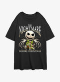 The Nightmare Before Christmas Jack's A Nightmare Girls Oversized T-Shirt