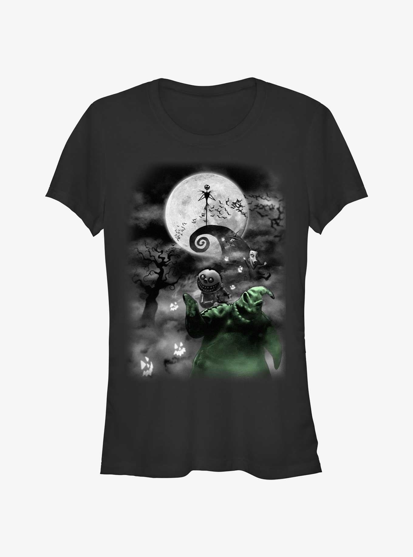 The Nightmare Before Christmas Jack Night Sky Moon Girls T-Shirt T-Shirt | Trending Design | Perfect For Daily Wear