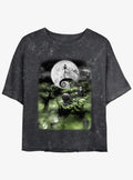The Nightmare Before Christmas Scary Night Girls Mineral Wash Crop T-Shirt T-Shirt | High-Quality Print | High Demand Item