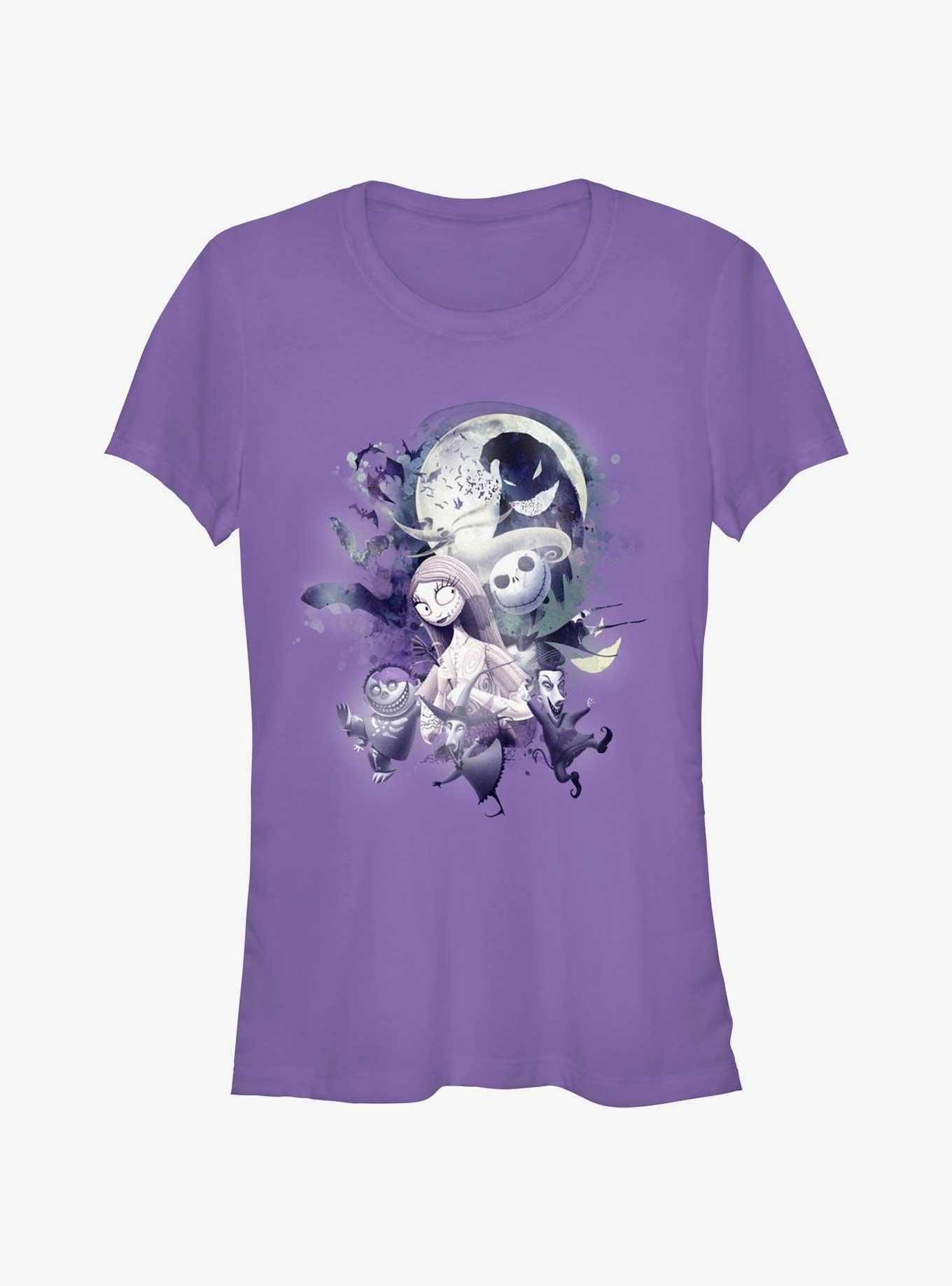 The Nightmare Before Christmas Night Glow Girls T-shirt | Trendy Graphic Tee | Casual Unisex T-shirt