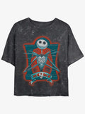 The Nightmare Before Christmas Jack Is Back Girls Mineral Wash Crop T-Shirt T-Shirt | High-Quality Print | Great Gift Idea