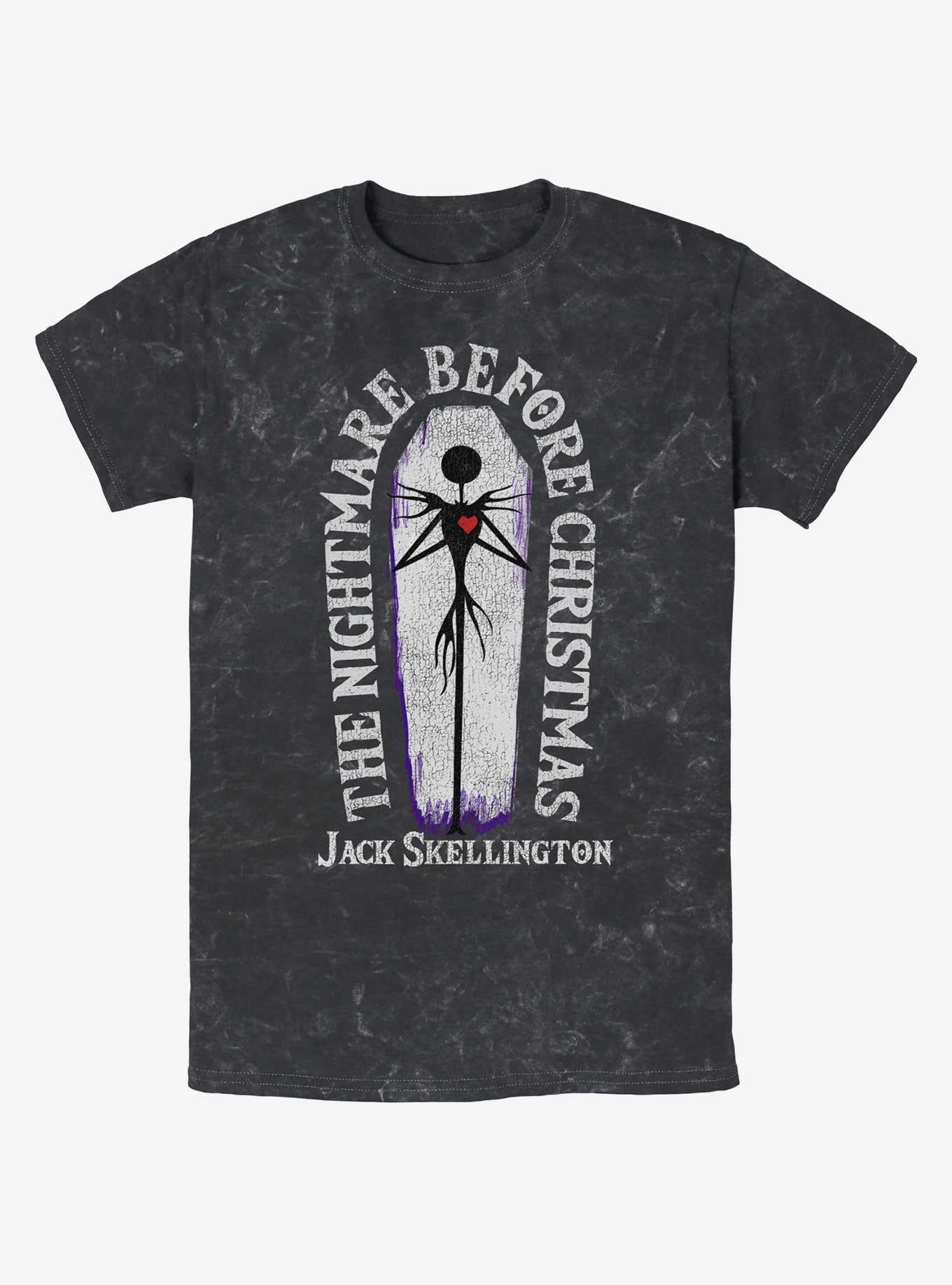 The Nightmare Before Christmas Nightmare Coffin Mineral Wash T-Shirt