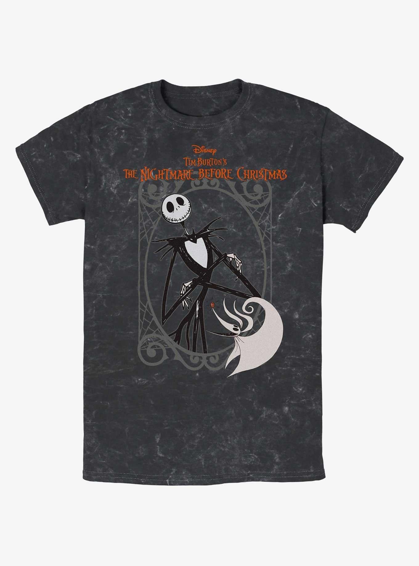 The Nightmare Before Christmas Jack Zero Frame Mineral Wash T-Shirt T-Shirt | Best-Selling Artwork | Perfect For Daily Wear