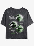 The Nightmare Before Christmas The Oogie Boogie Girls Mineral Wash Crop T-Shirt