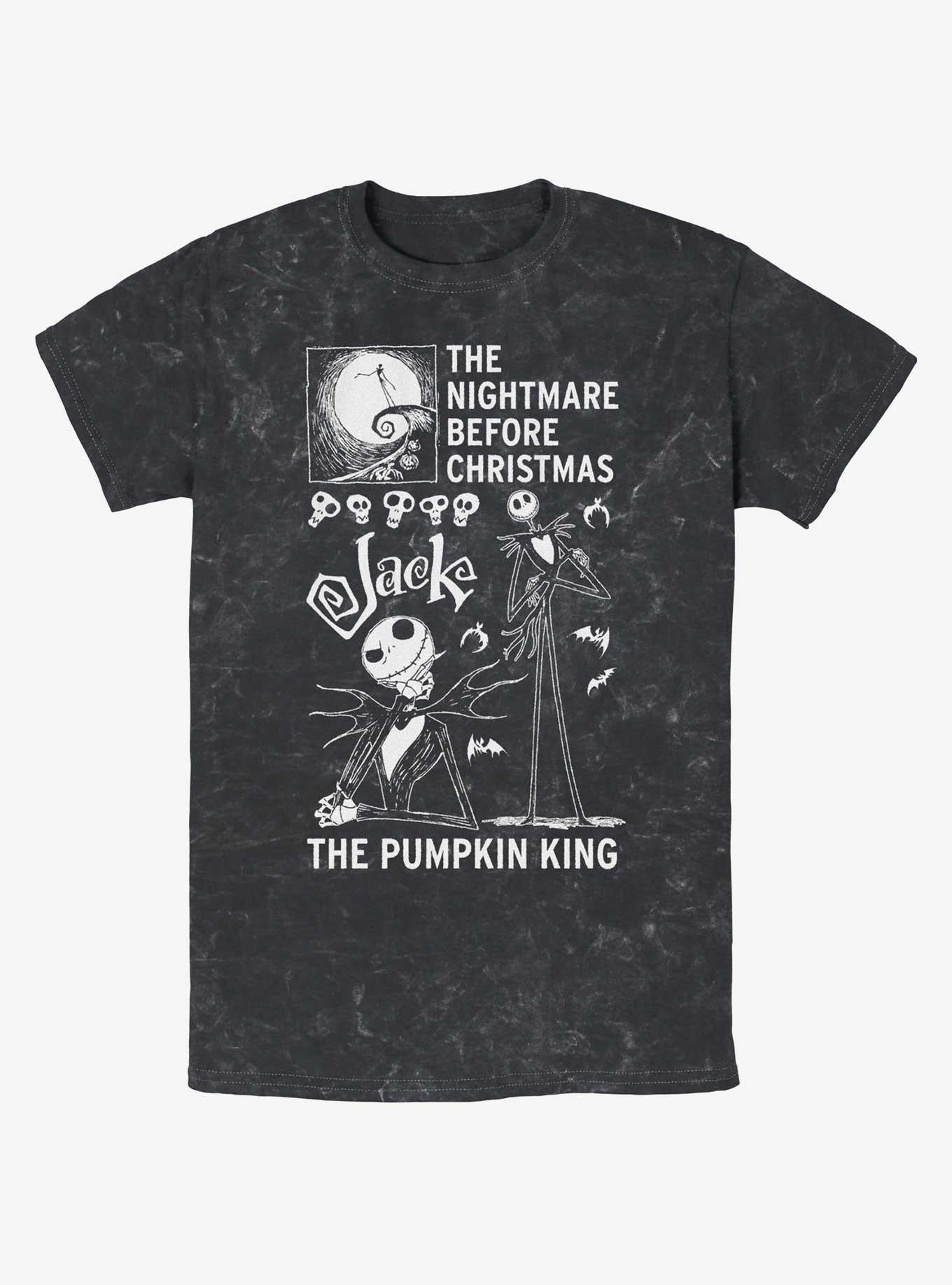 The Nightmare Before Christmas Jack Pumpkin King Mineral Wash T-Shirt T-Shirt | Best-Selling Artwork | Perfect For Daily Wear