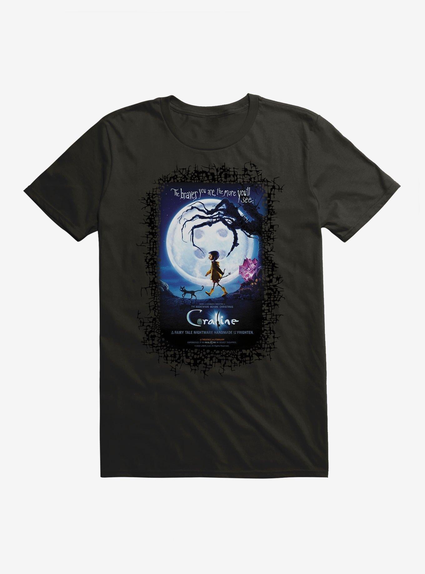 Coraline Moon Silhouette Poster T-Shirt | Premium Unisex T-Shirt, Trending Graphic Tee