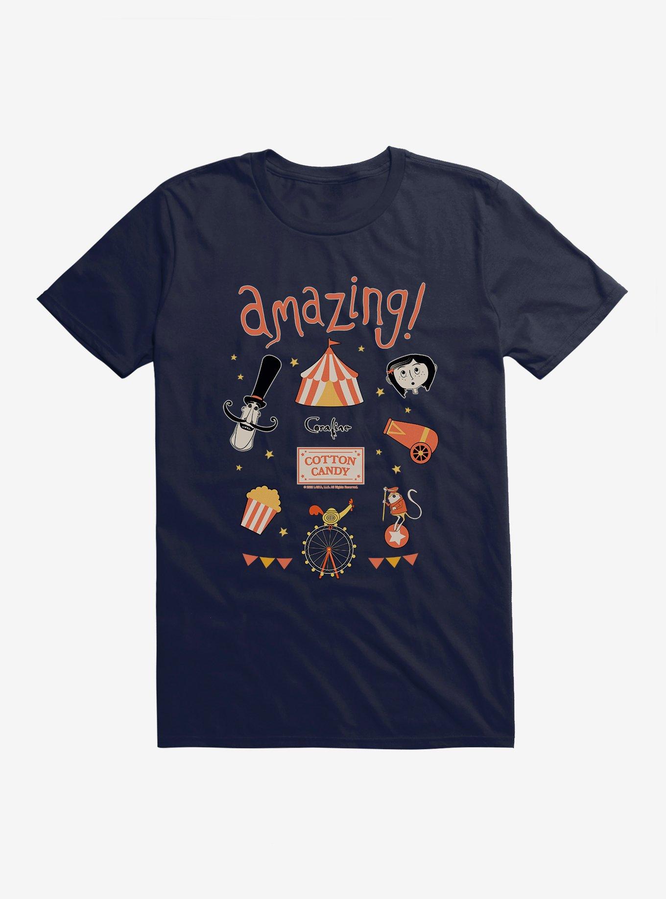 Coraline Cotton Candy T-Shirt | Premium Unisex T-Shirt, Trending Graphic Tee