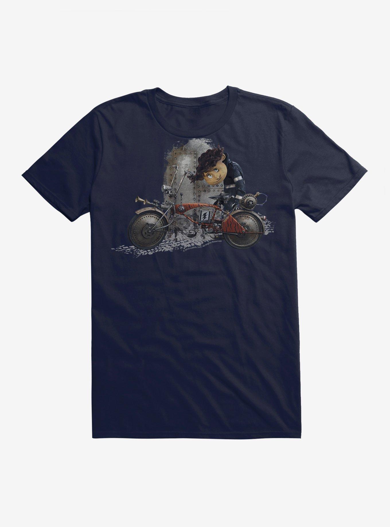 Coraline Wybie Biker T-Shirt | Premium Unisex T-Shirt, Trending Graphic Tee