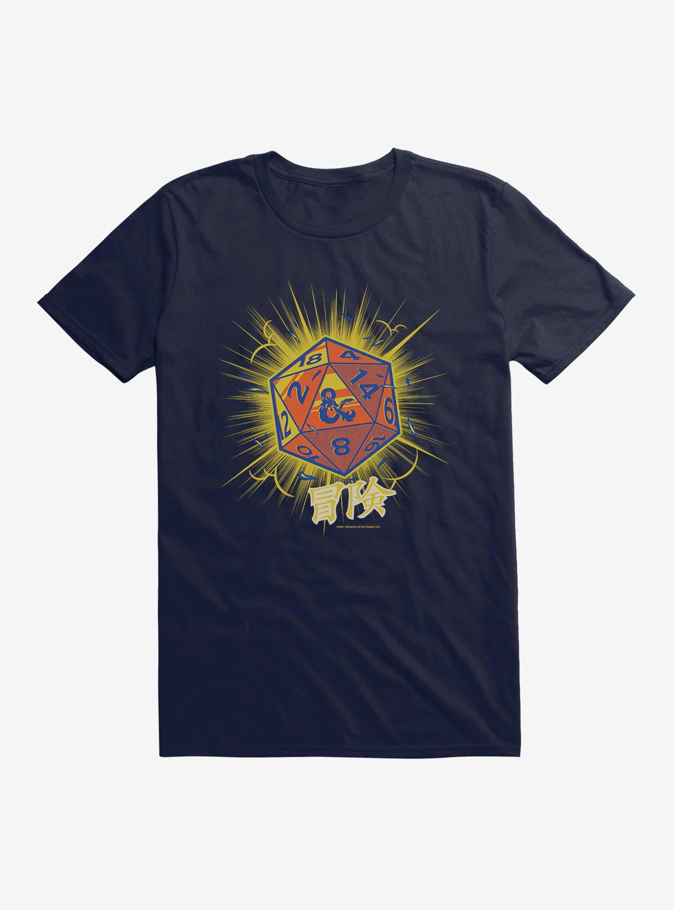 Dungeons & Dragons D20 Dice Asian Letters T-Shirt