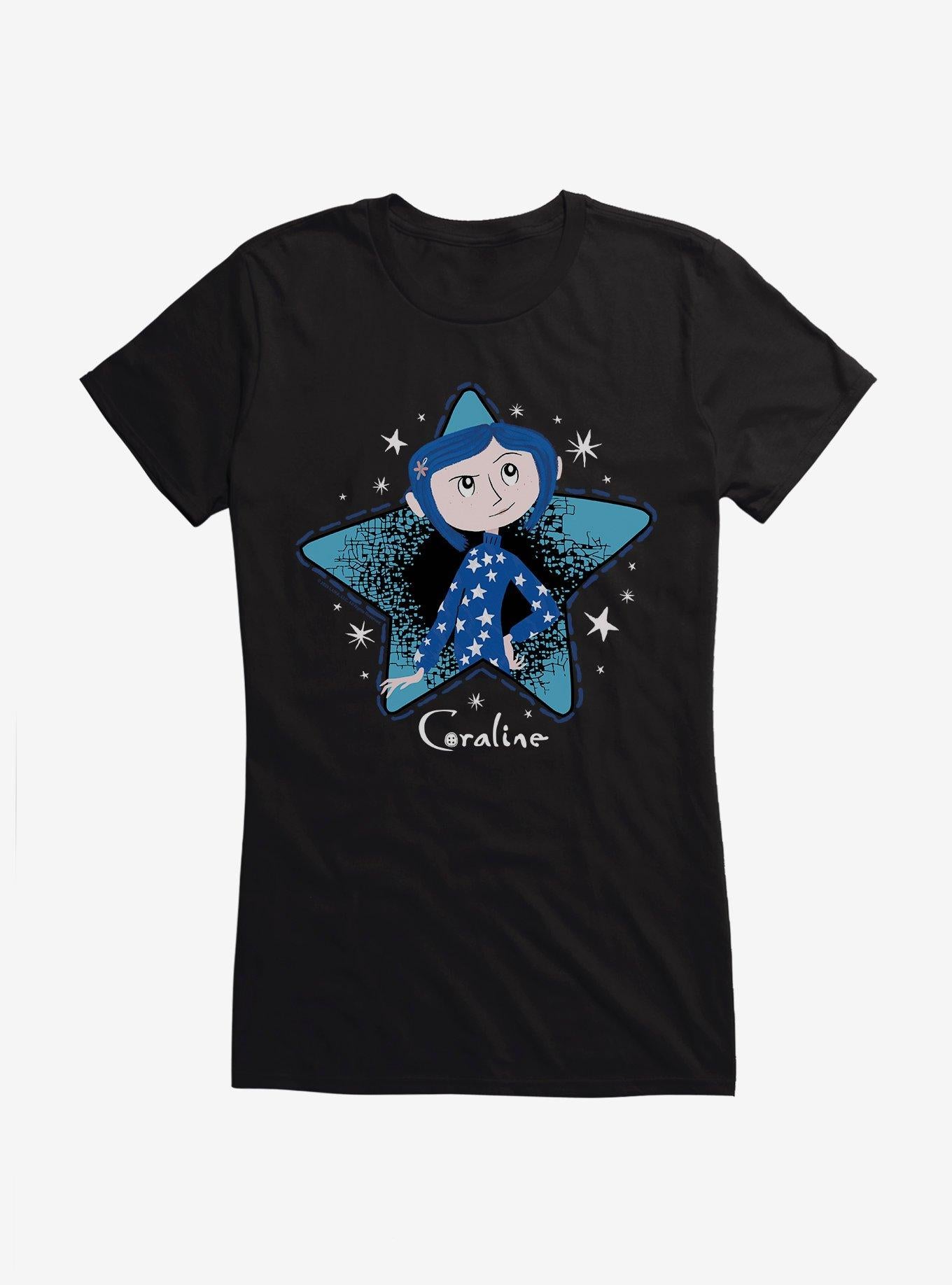 Coraline Stars Girls T-Shirt | Premium Unisex T-Shirt, Trending Graphic Tee