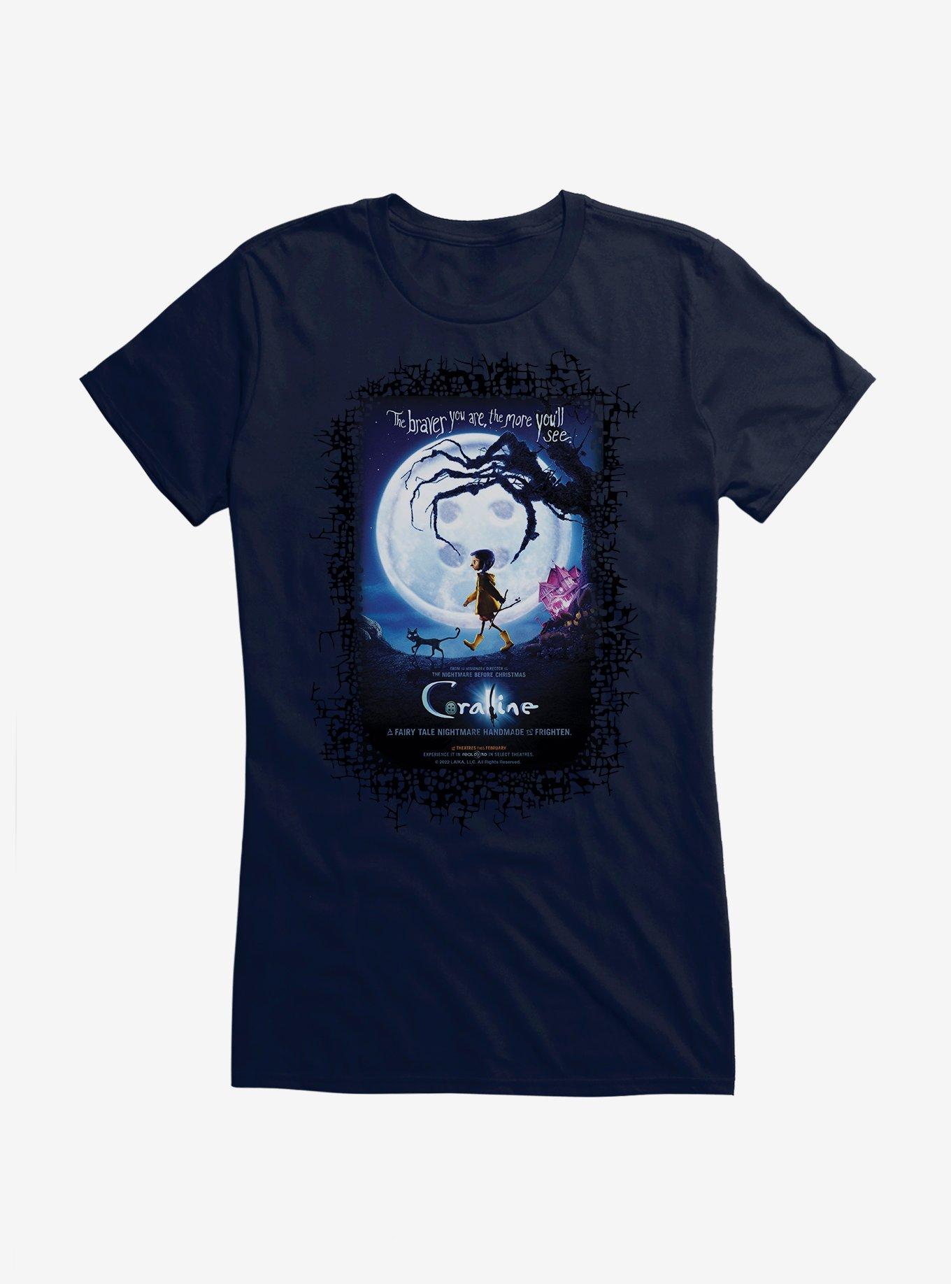 Coraline Moon Silhouette Poster Girls T-Shirt | Premium Unisex T-Shirt, Trending Graphic Tee
