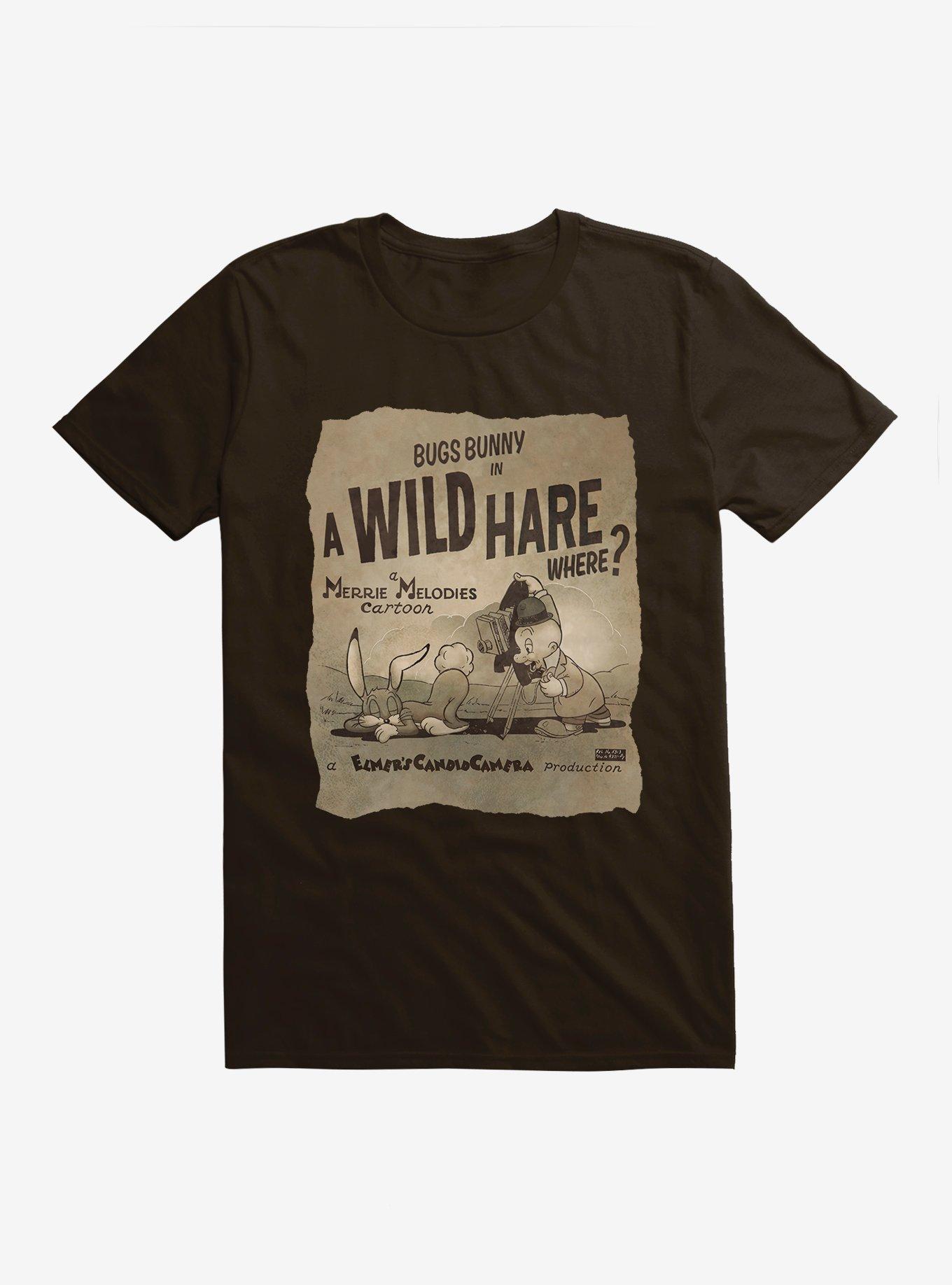 Looney Tunes Merrie Melodies Bugs Bunny A Wild Hare Where T-Shirt T-Shirt | Viral Style | Perfect For Daily Wear