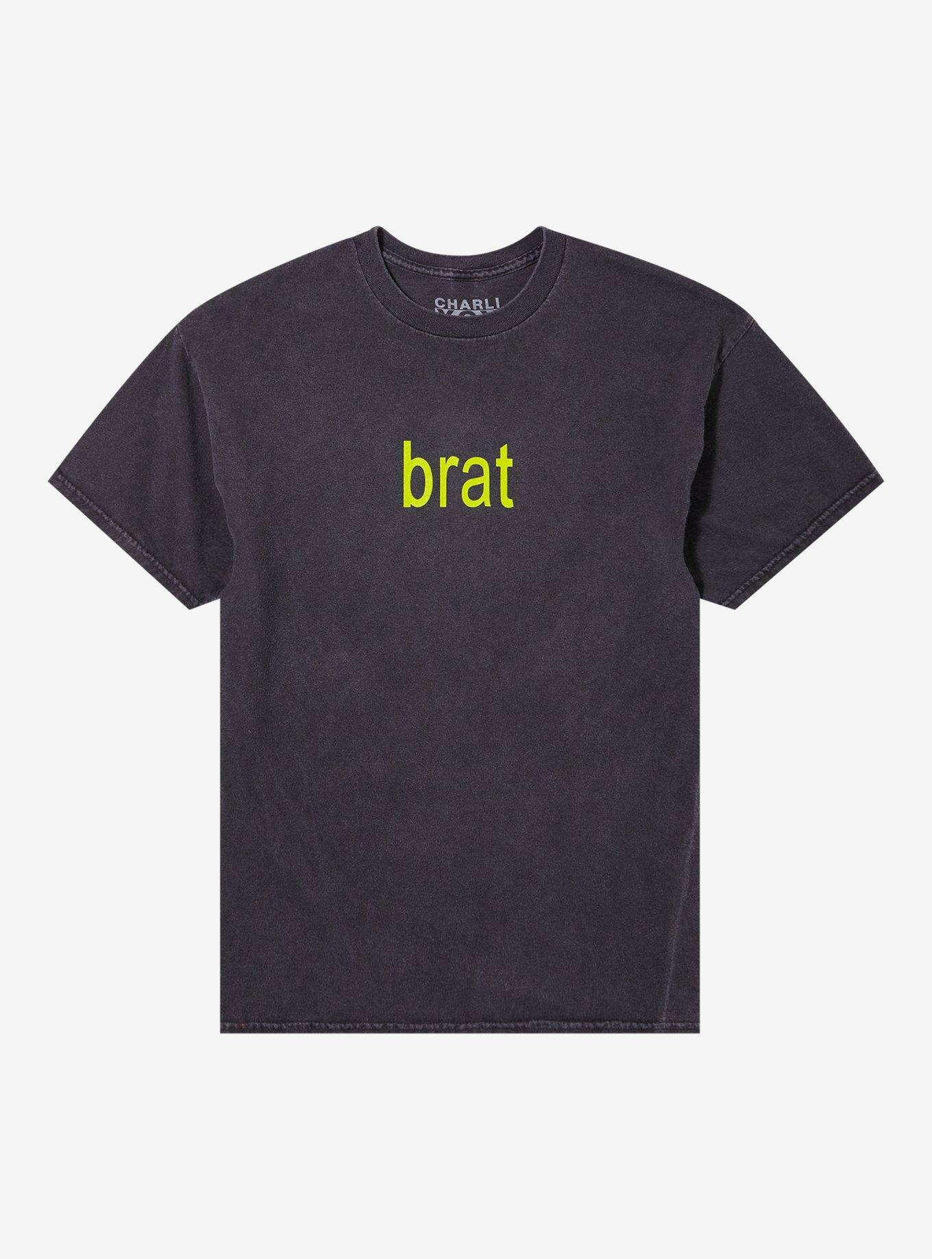 Charli XCX Brat Double-Sided Dark Wash T-Shirt T-Shirt | Top Trending Artwork | High Demand Item