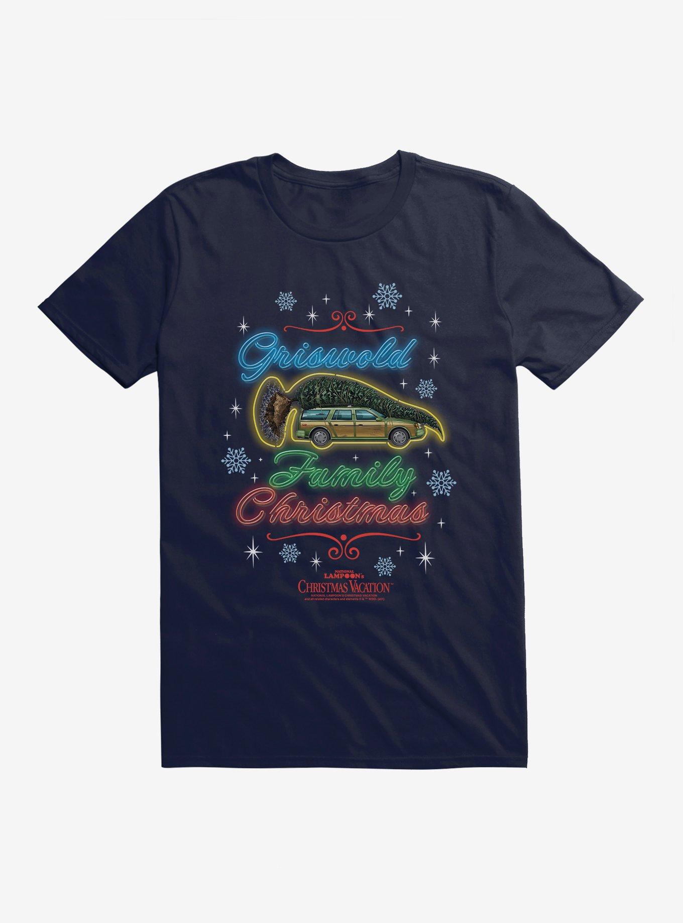 National Lampoon's Christmas Vacation Griswold Family Christmas Neon Sign T-Shirt T-Shirt | Viral Style | Great Gift Idea