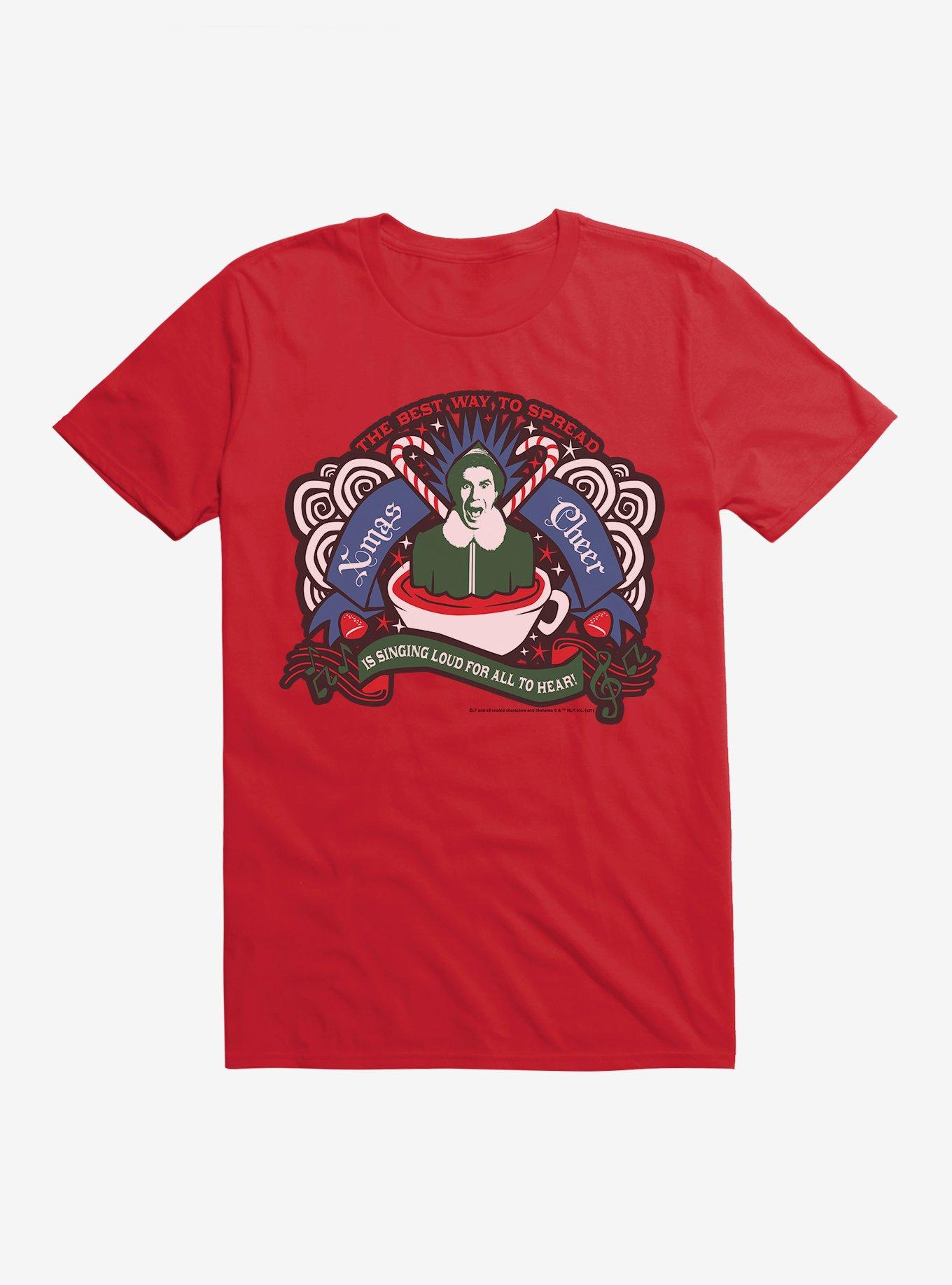 Elf Buddy Spread Christmas Cheer T-Shirt