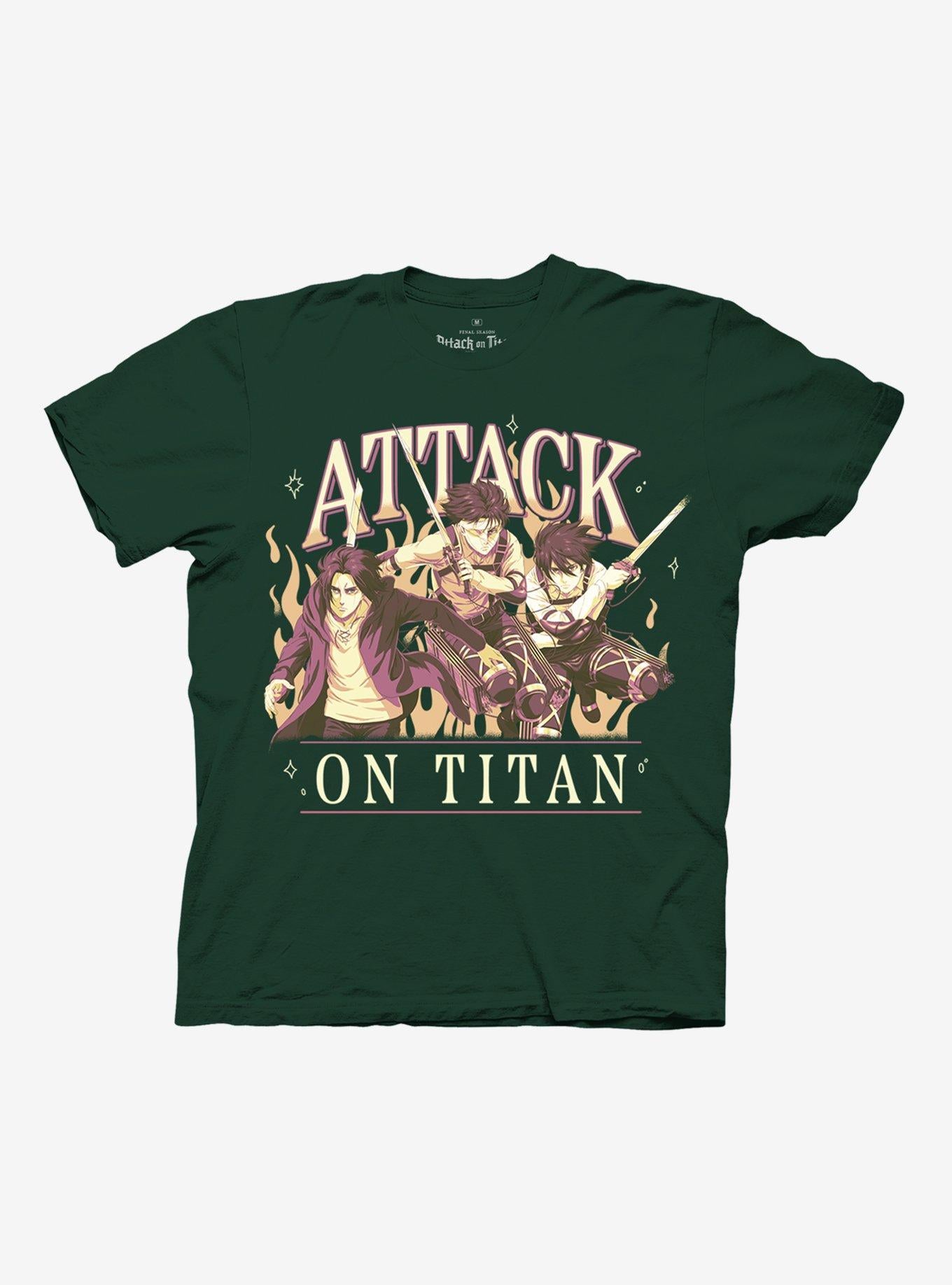 Attack On Titan Trio Boyfriend Fit Girls TShirt Graphic Tee | Graphic Tee | Unisex Shirt | Best-Selling Design