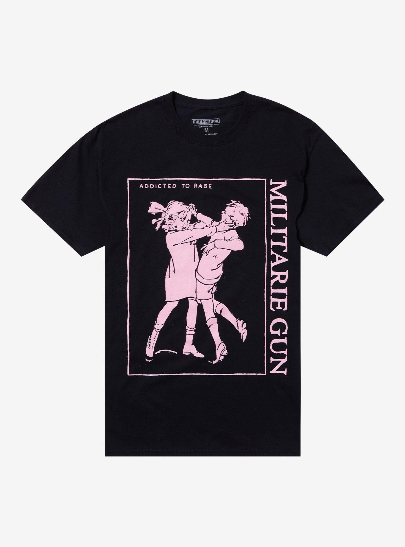Militarie Gun Addicted To Rage T-Shirt | Premium Unisex T-Shirt, Trending Graphic Tee