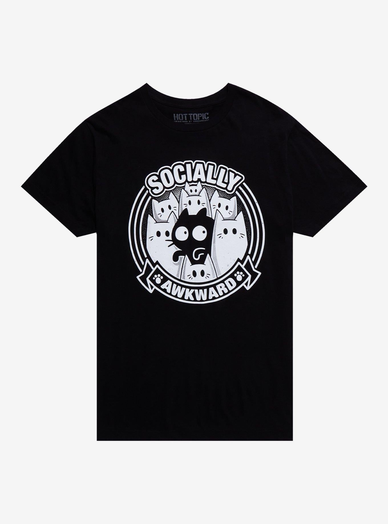 Socially Awkward Cat TShirt By Snouleaf Graphic Tee | Graphic Tee | Unisex Shirt | Best-Selling Design