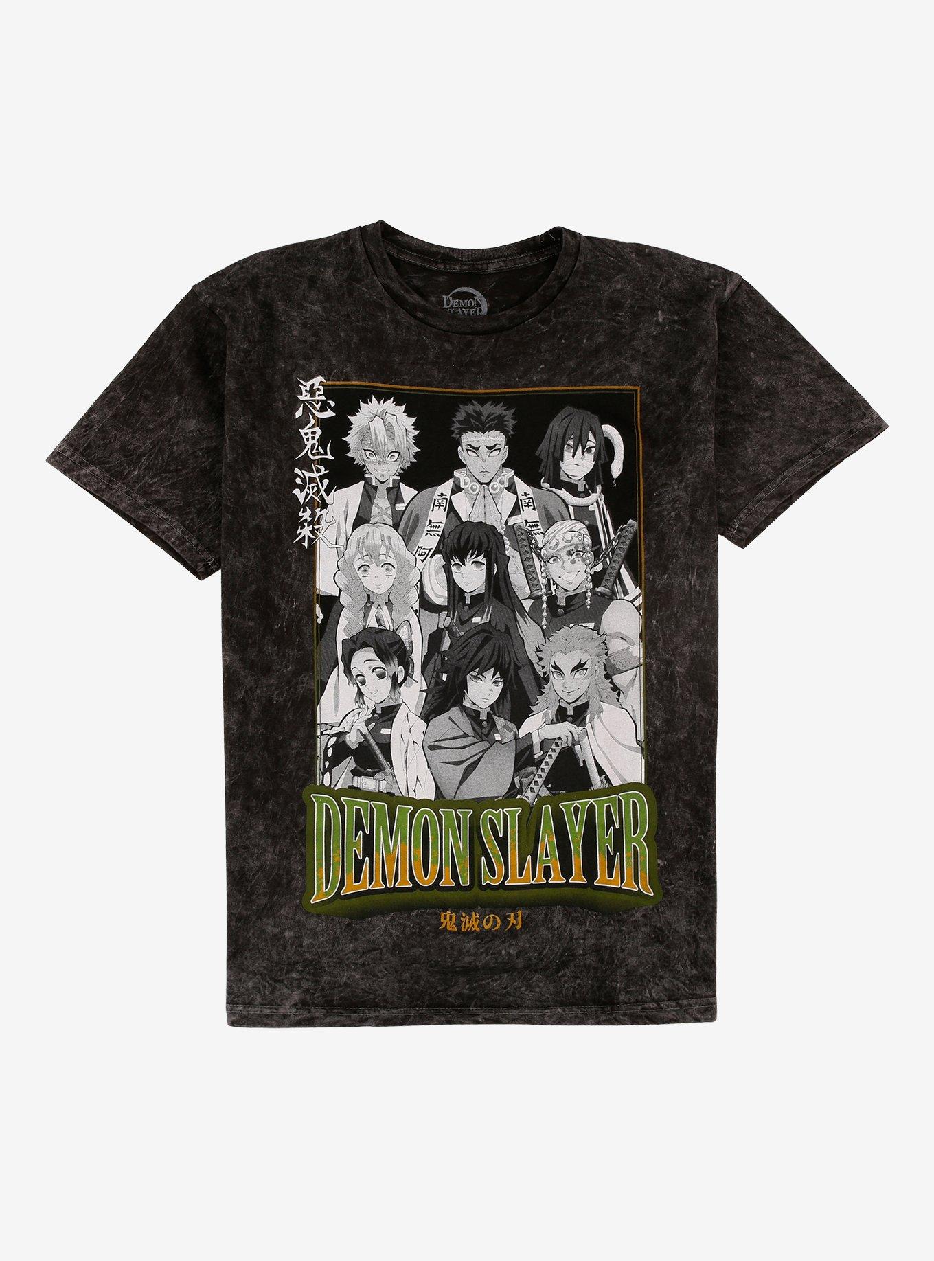 Demon Slayer Kimetsu No Yaiba Hashira Dark Wash T Shirt