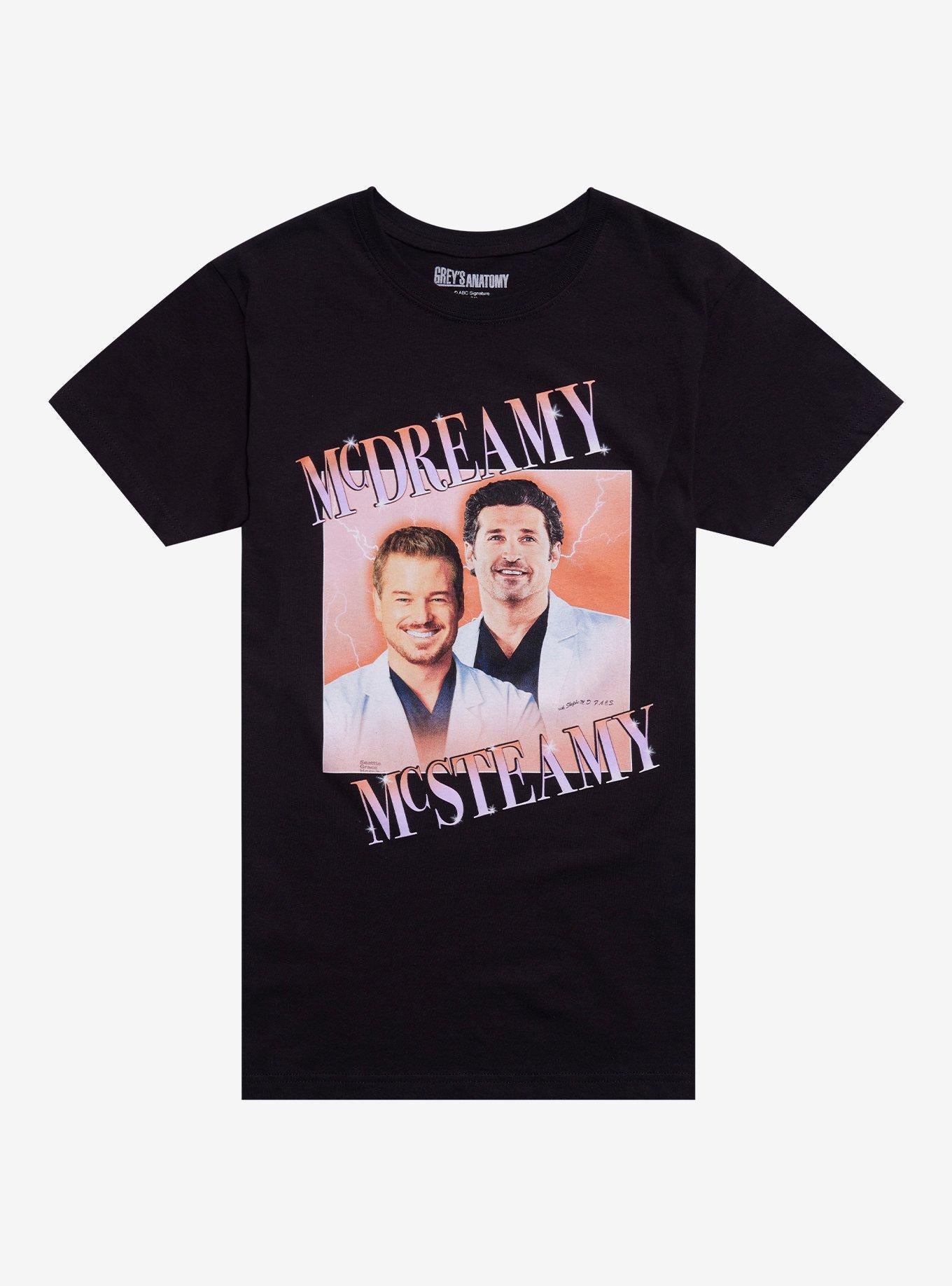 Grey's Anatomy McDreamy McSteamy Boyfriend Fit Girls T-Shirt | Premium Unisex T-Shirt, Trending Graphic Tee