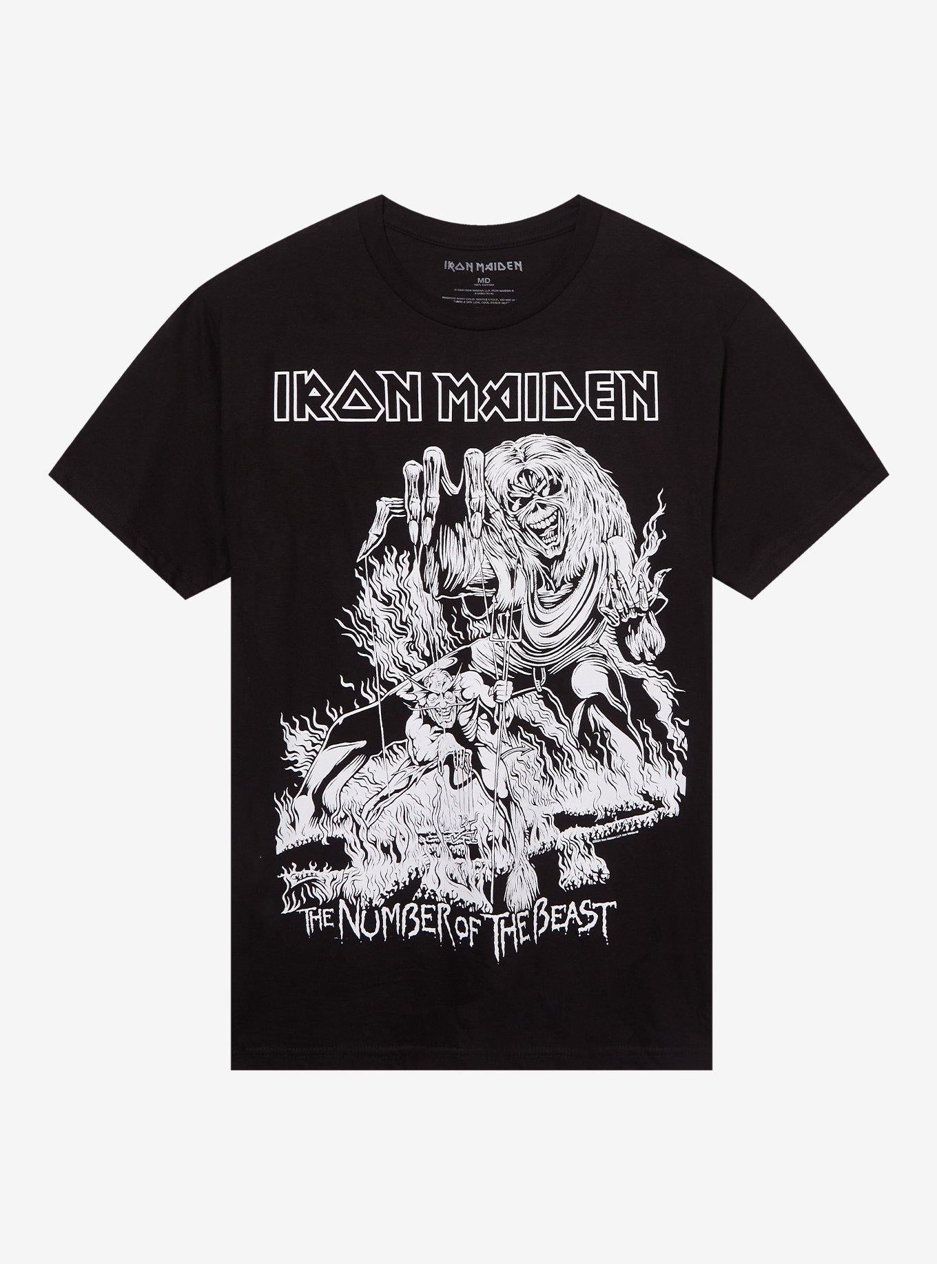 Iron Maiden Number Of Beast Jumbo Print T Shirt