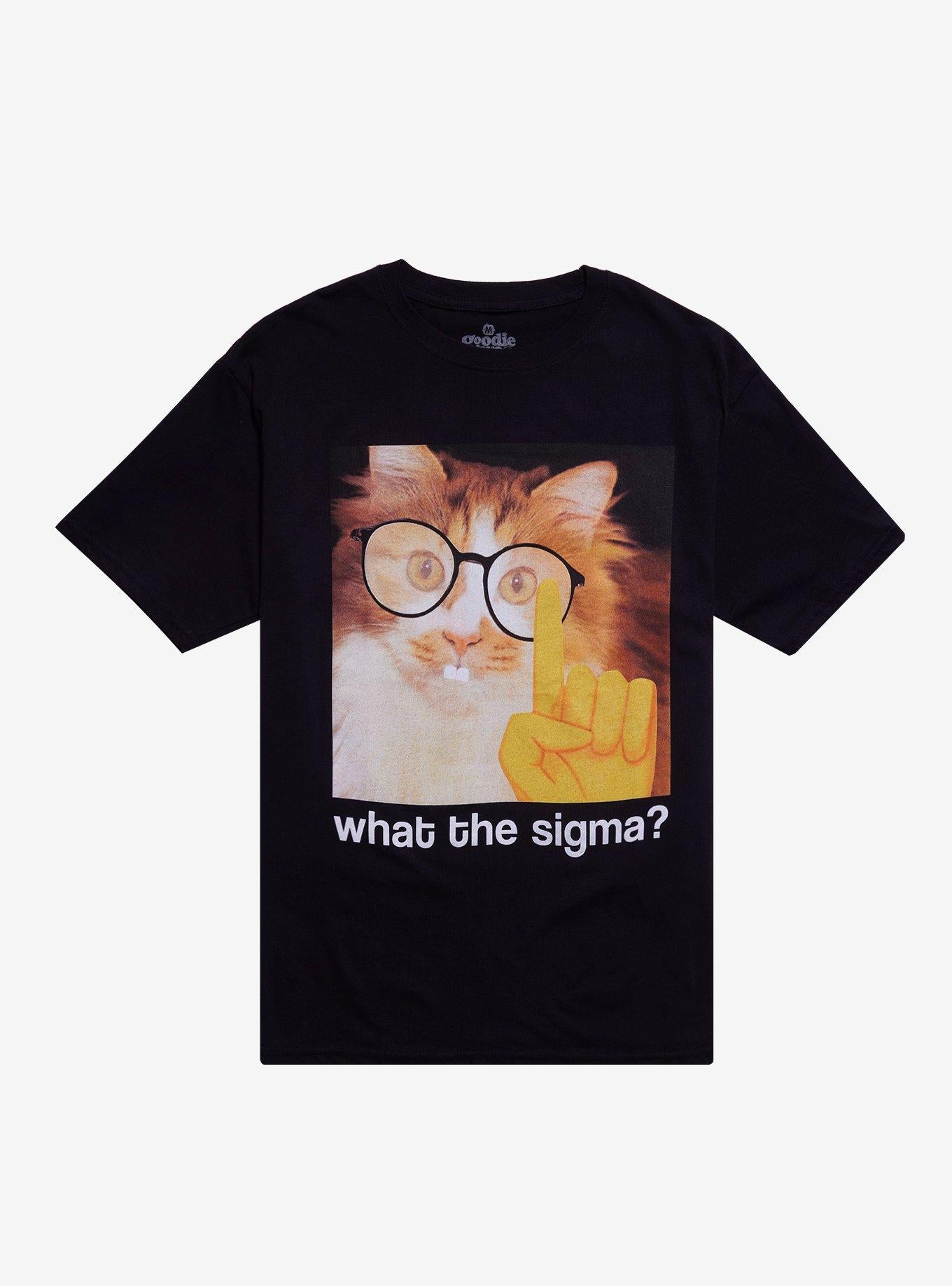 What The Sigma Cat T-Shirt By Goodie Two Sleeves | Premium Unisex T-Shirt, Trending Graphic Tee