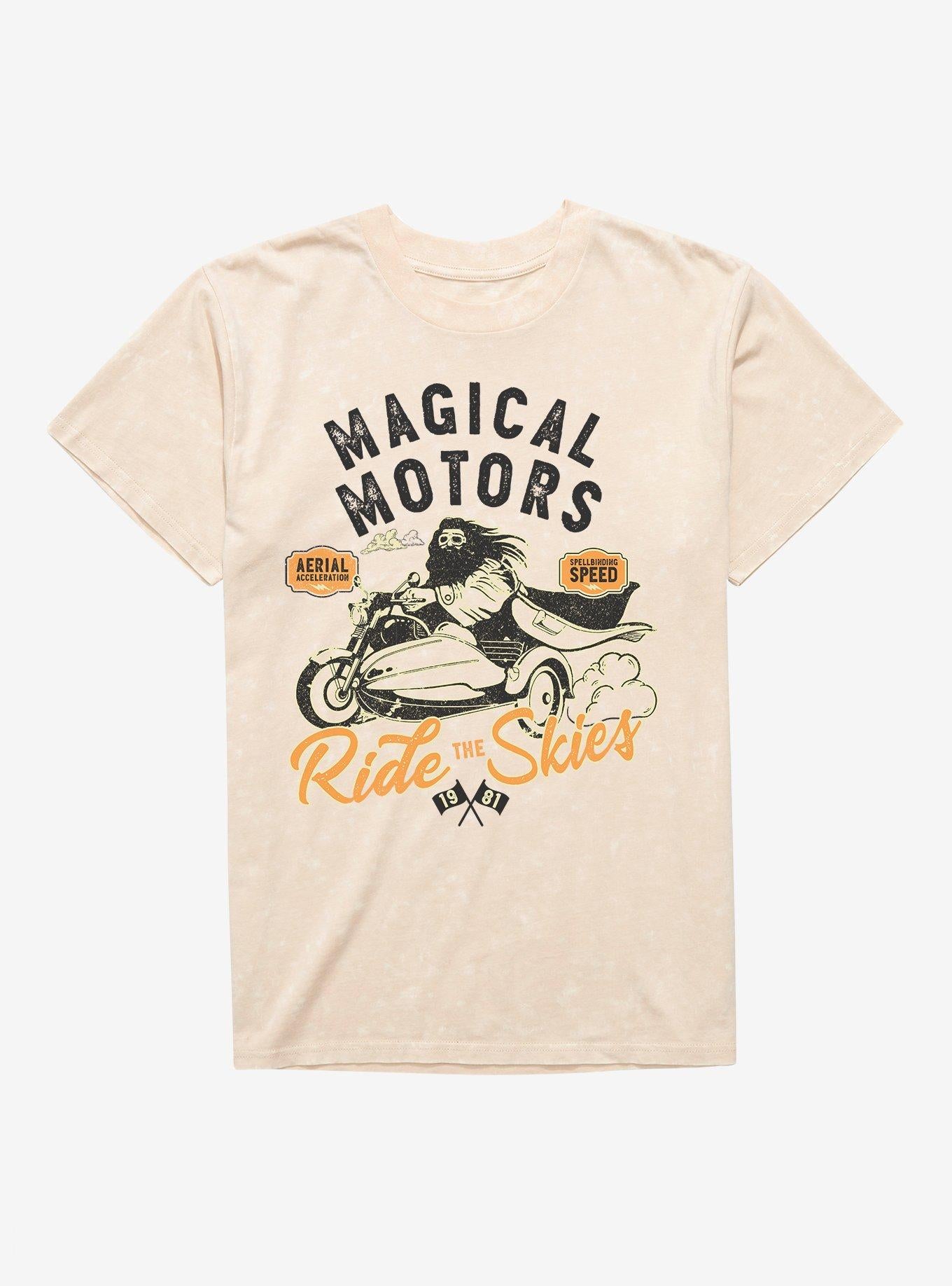 Harry Potter Hagrid Magical Motors Mineral Wash T-Shirt T-Shirt | High-Quality Print | Trending Now