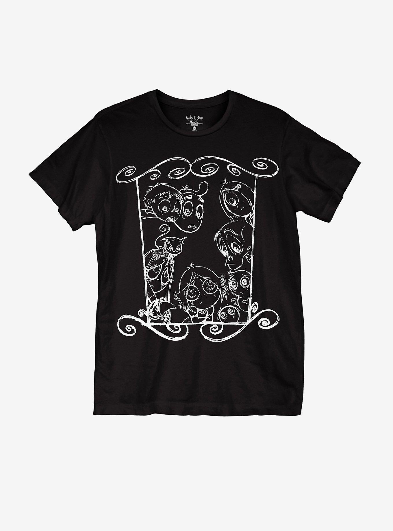 Ruby Gloom Characters Sketch Art Boyfriend Fit Girls TShirt Graphic Tee | Graphic Tee | Unisex Shirt | Top Trending Fashion