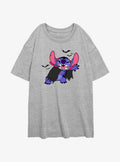 Disney Lilo Stitch Bat Girls Oversized T-Shirt T-Shirt | Bold Graphic Edition | Must-Have Style