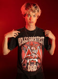 Hazbin Hotel Lucifer Hell's Greatest Dad Dark Wash T-Shirt | Premium Unisex T-Shirt, Trending Graphic Tee