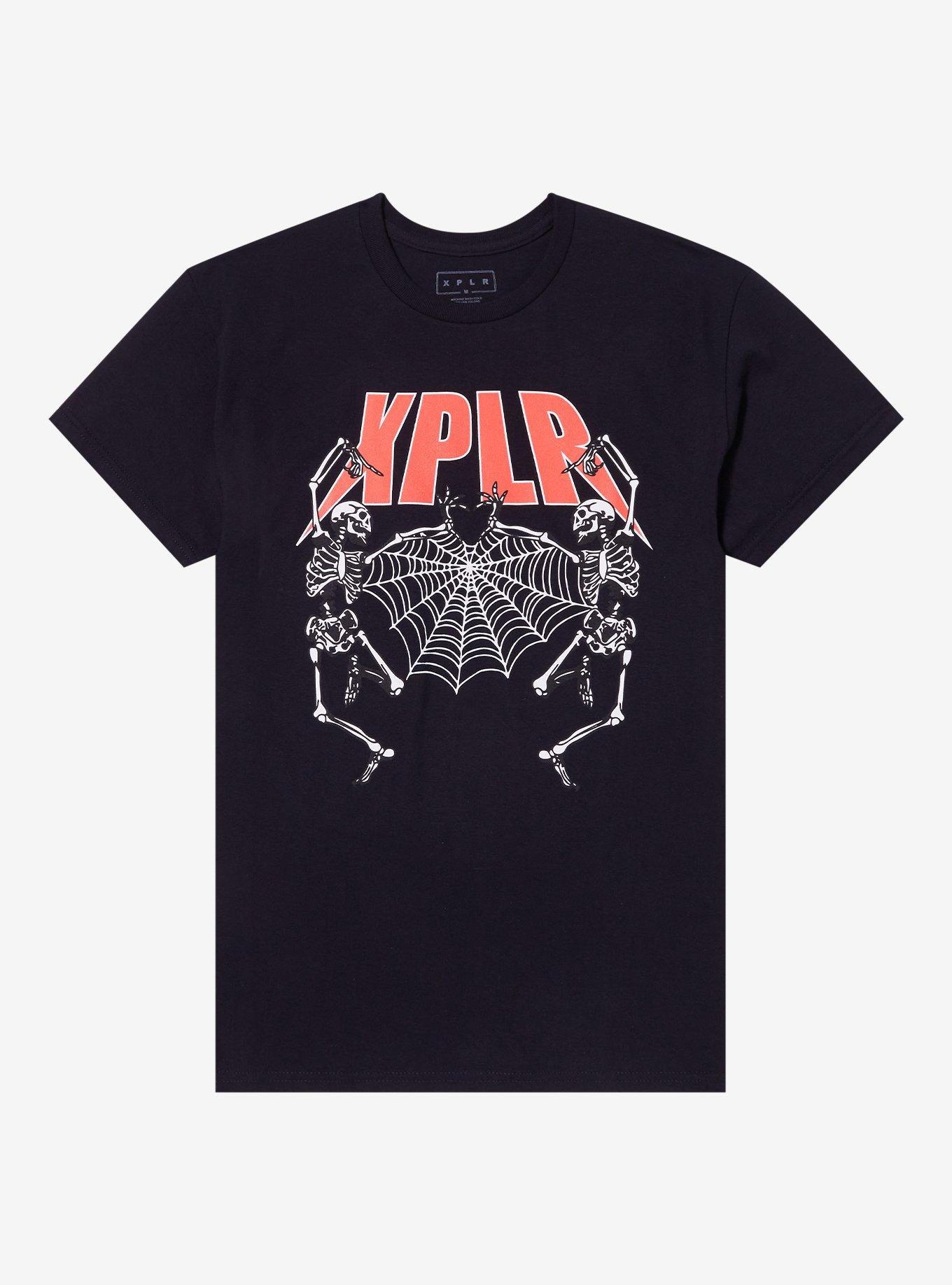 XPLR By Sam And Colby Dancing Skeletons TShirt Hot Topic Exclusive Graphic Tee | Graphic Tee | Unisex Shirt | Best-Selling Design