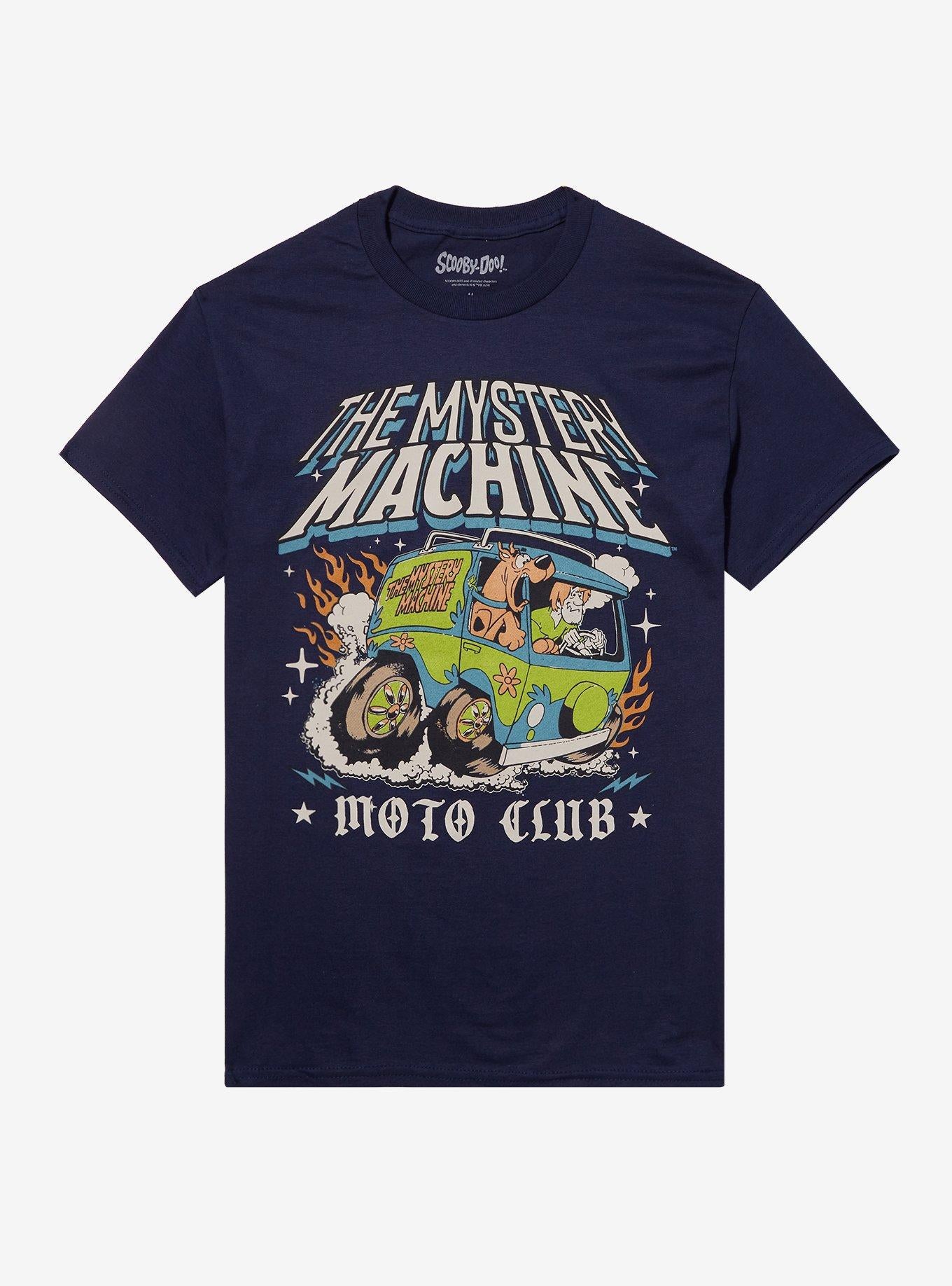 Scooby Doo Mystery Machine Moto Club Boyfriend Fit Girls T Shirt