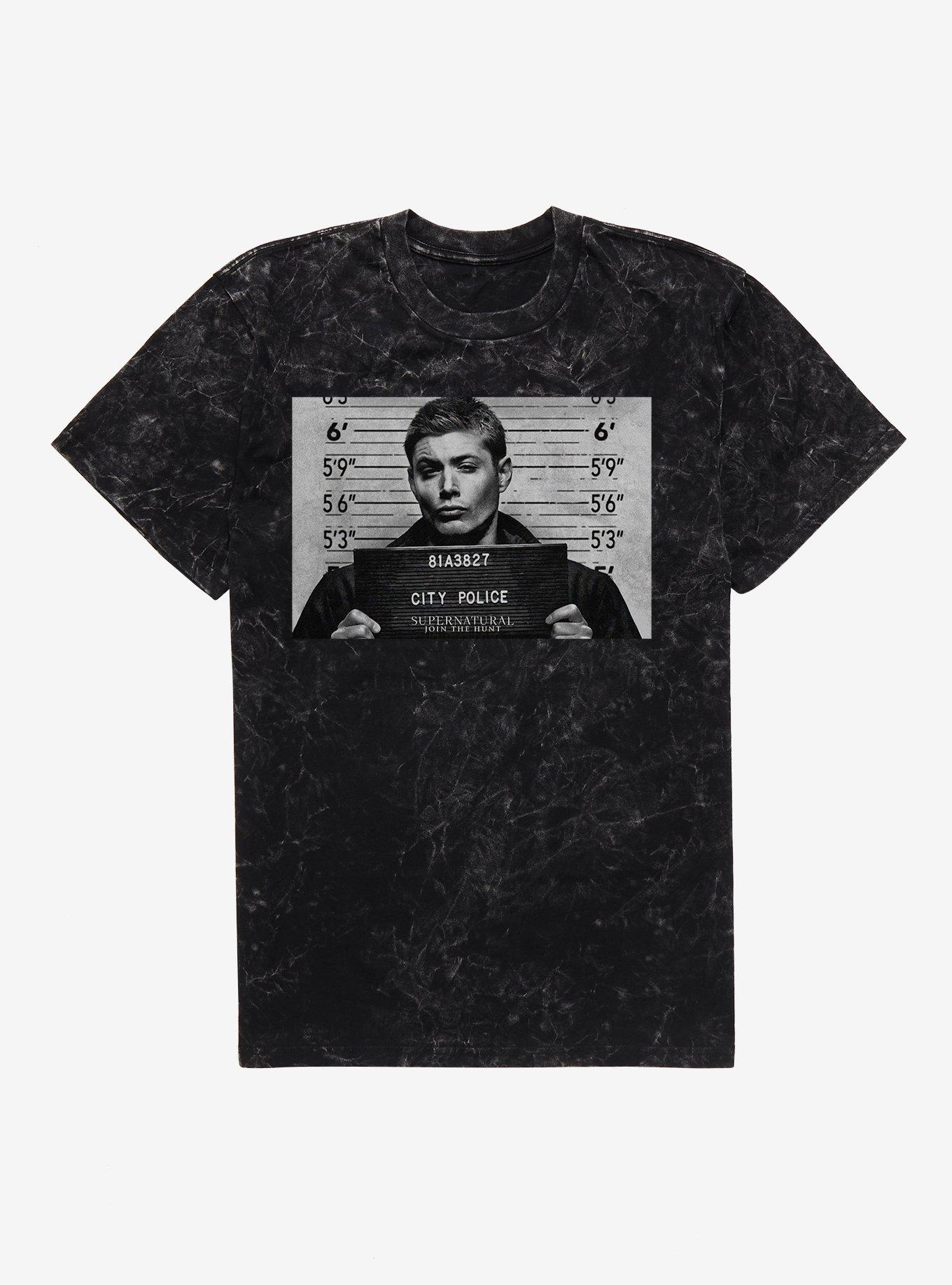 Supernatural Mug Shot Mineral Wash T-Shirt | Premium Unisex T-Shirt, Trending Graphic Tee
