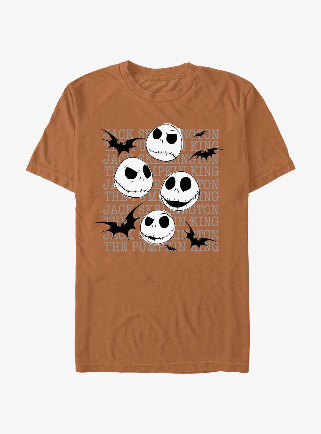 The Nightmare Before Christmas Jack Heads Garment Dye T-Shirt