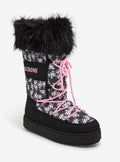 Kuromi Face Fuzzy Puffer Boots T-Shirt | High-Quality Print | High Demand Item