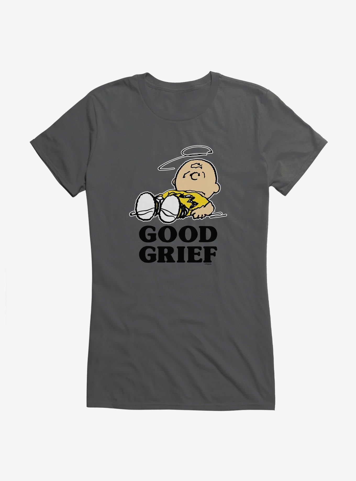 Peanuts Charlie Brown Good Grief Girls T-Shirt T-Shirt | Viral Style | Must-Have Style