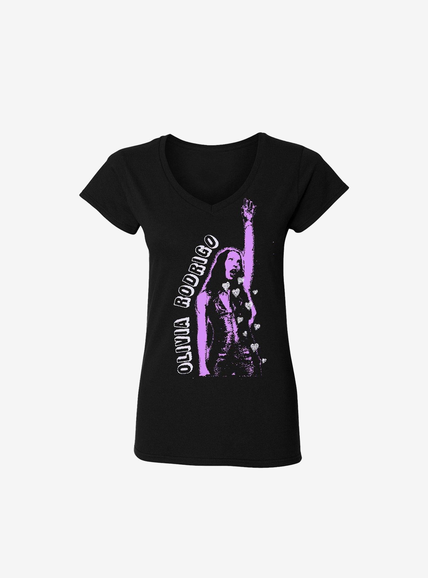 Olivia Rodrigo Hearts Girls VNeck TShirt Graphic Tee | Graphic Tee | Unisex Shirt | High-Quality Print