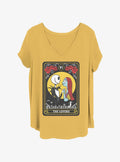 The Nightmare Before Christmas Jack Sally The Lovers Tarot Girls T-Shirt Plus Size T-Shirt | Viral Style | Trending Now
