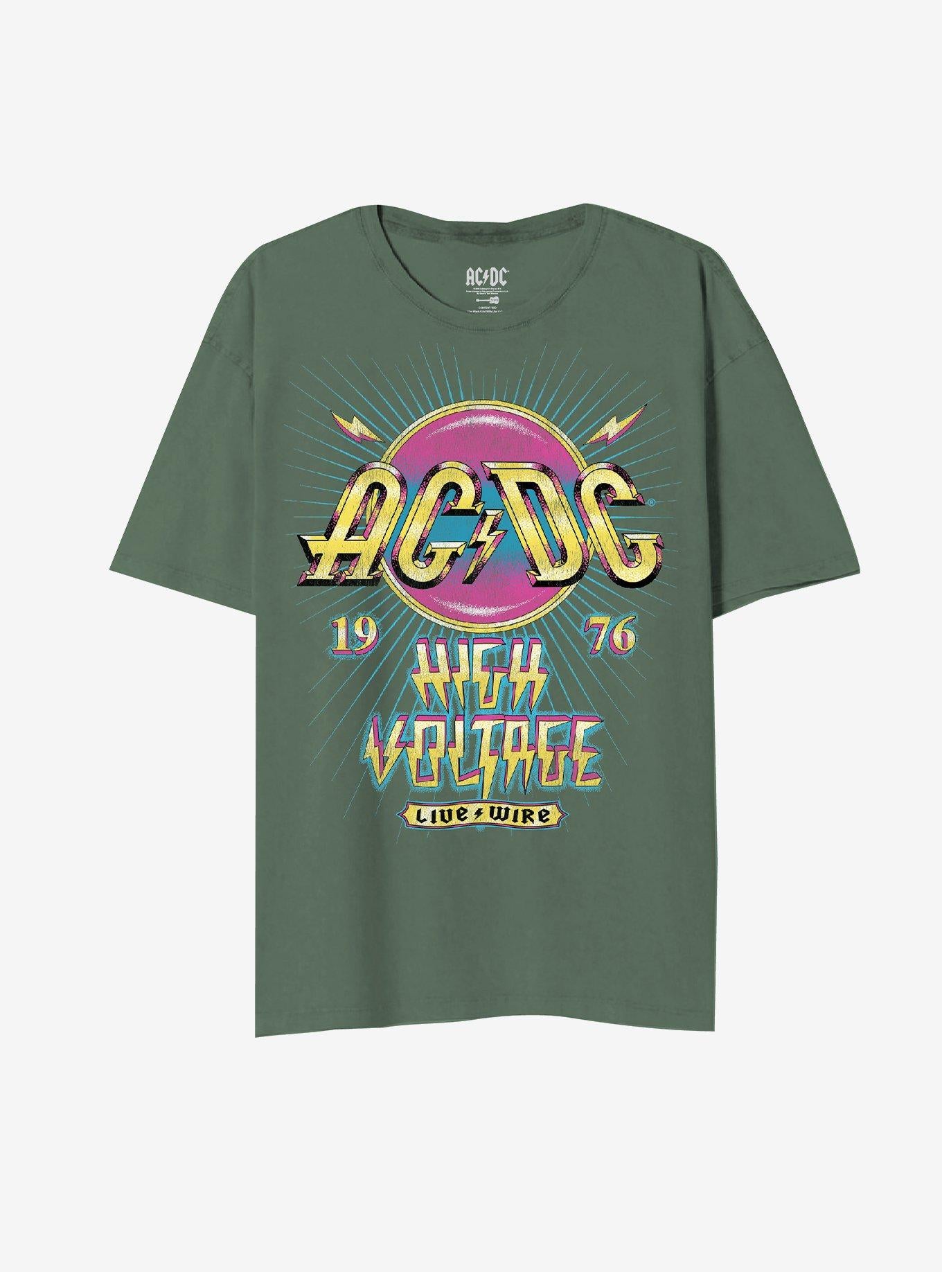 ACDC High Voltage Boyfriend Fit Girls T-Shirt T-Shirt | Best-Selling Design | Perfect For Daily Wear