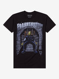 Rock Rebel Universal Monsters Frankenstein Chair T-Shirt | Premium Unisex T-Shirt, Trending Graphic Tee