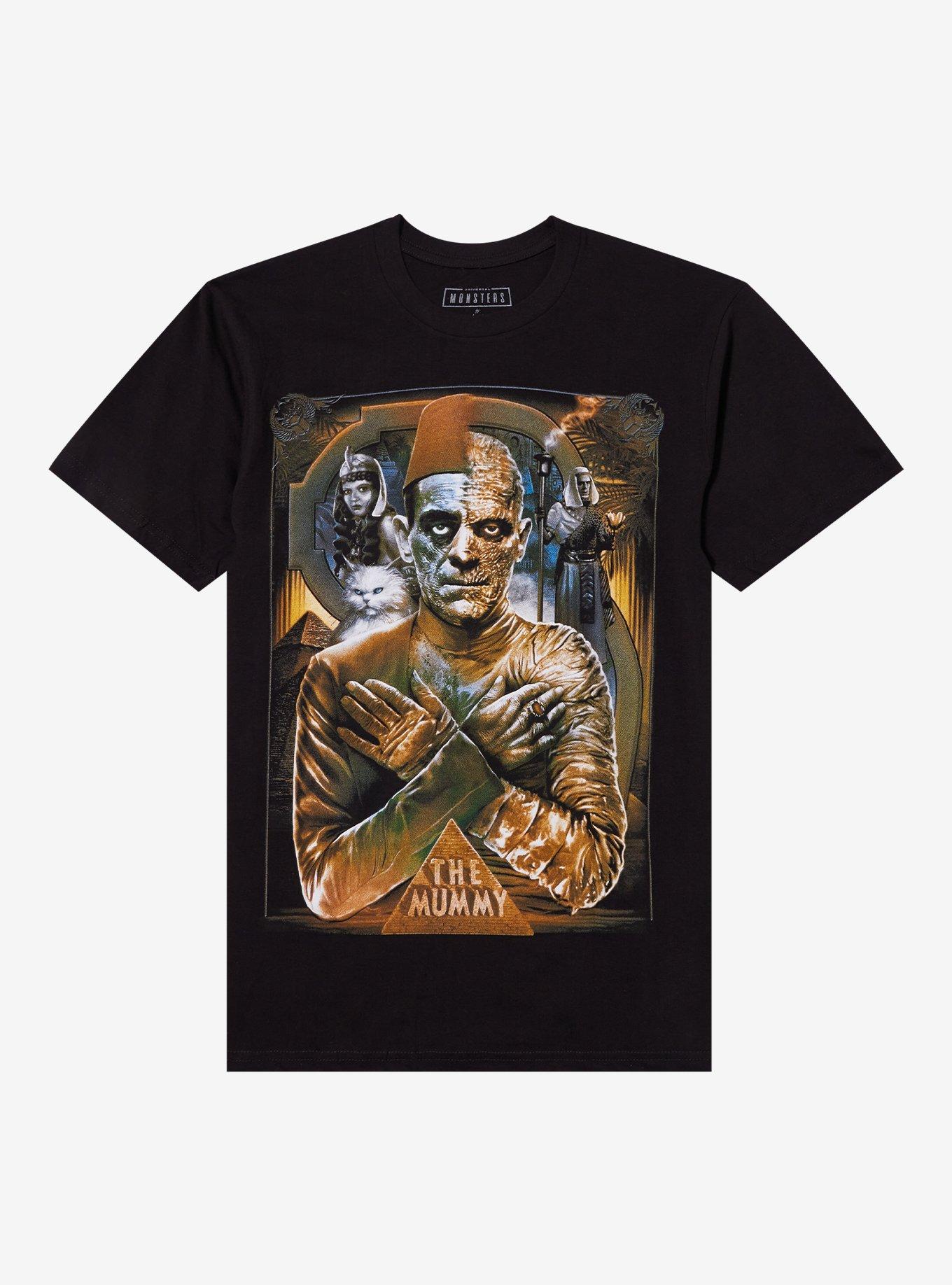 Rock Rebel Universal Monsters The Mummy Collage TShirt Graphic Tee | Graphic Tee | Unisex Shirt | High-Quality Print