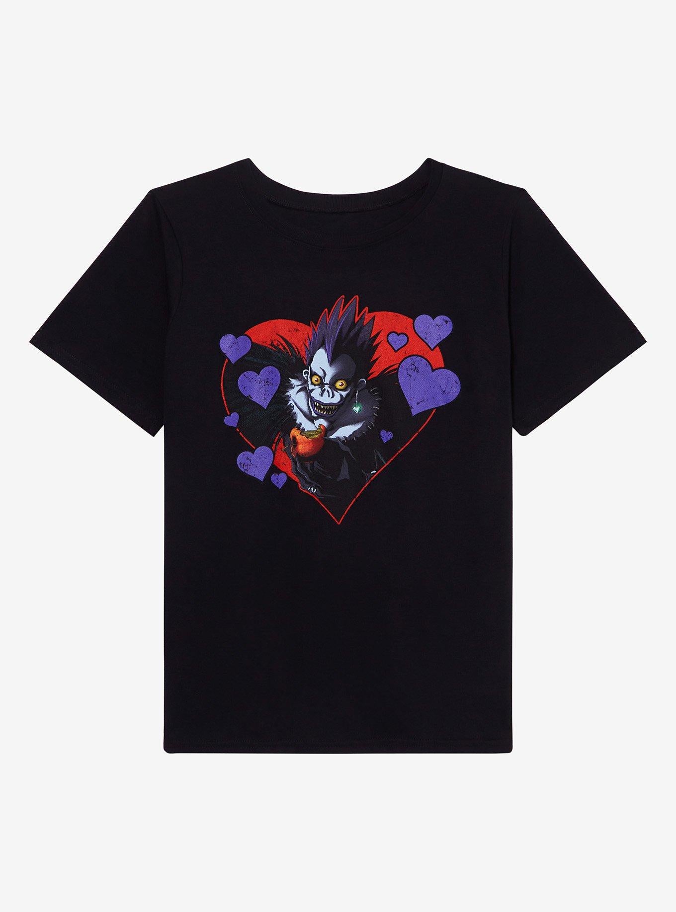 Death Note Ryuk Heart Boyfriend Fit Girls T-Shirt | Premium Unisex T-Shirt, Trending Graphic Tee