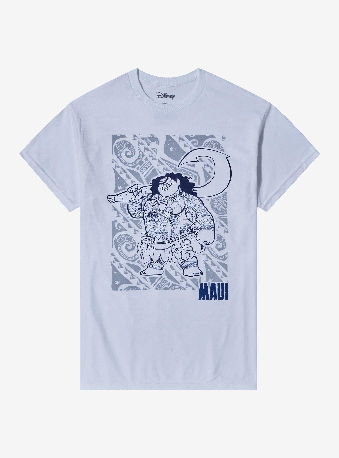 Disney Moana Maui Line Art TShirt Graphic Tee | Graphic Tee | Unisex Shirt | Premium Quality Apparel