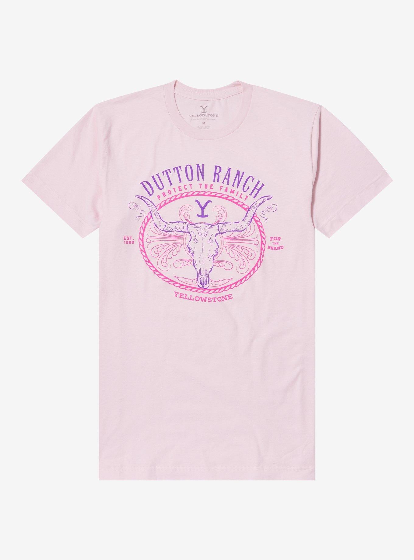 Yellowstone Dutton Ranch Pink T-Shirt | Premium Unisex T-Shirt, Trending Graphic Tee