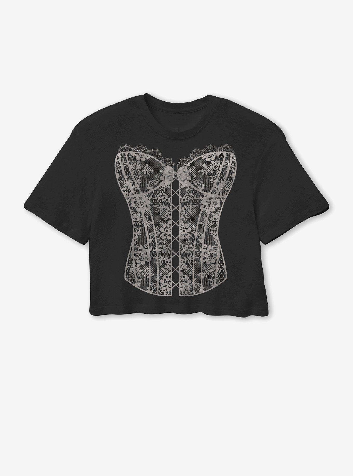 Lace Corset Girls Skimmer T-Shirt T-Shirt | Top Trending Artwork | Great Gift Idea